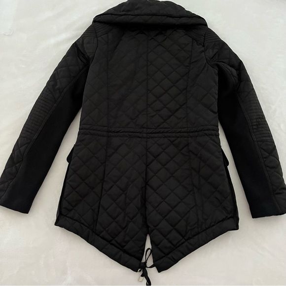 BCBGeneration Quilted Moto Style Jacket in Black, Size XS - Picture 8 of 11